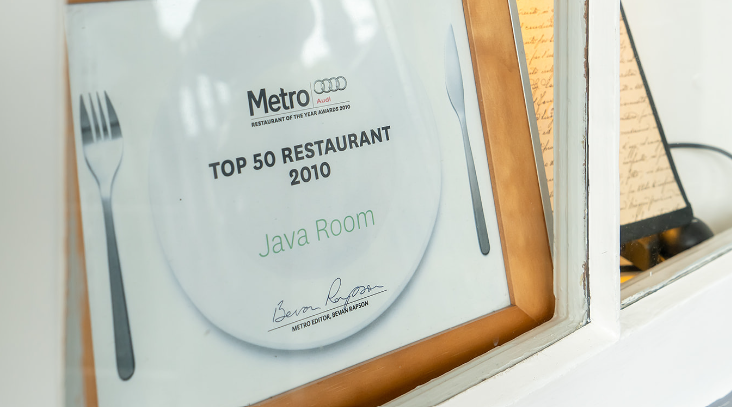 The Java Room certificate